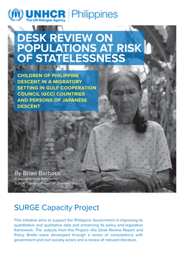 SURGE Capacity Project Desk Review on Populations at Risk Of