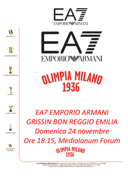EA7-Reggio Emilia Game Notes