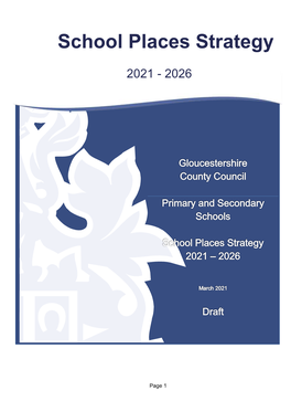Gloucestershire School Places Strategy 2021-2026 Draft2 , Item 10