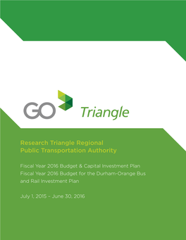 Research Triangle Regional Public Transportation Authority