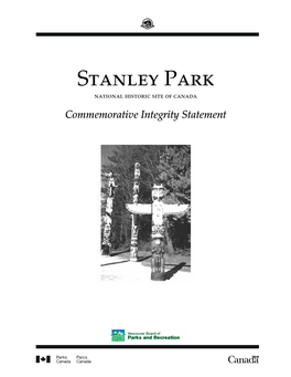 Stanley Park National Historic Site of Canada Commemorative Integrity Statement