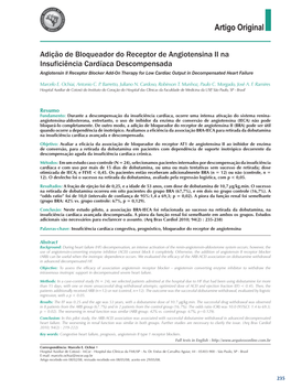 Angiotensin II Receptor Blocker Add-On Therapy for Low Cardiac Output in Decompensated Heart Failure