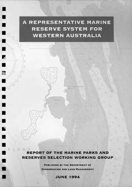 A Representative Marine Reserve System for Western