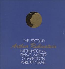 International Piano Master Competition April 1977 Israel the Second