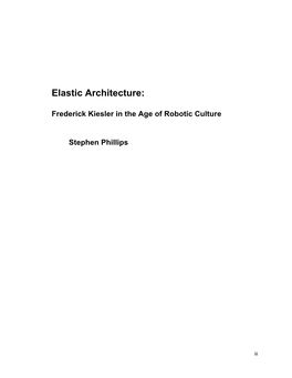 Elastic Architecture