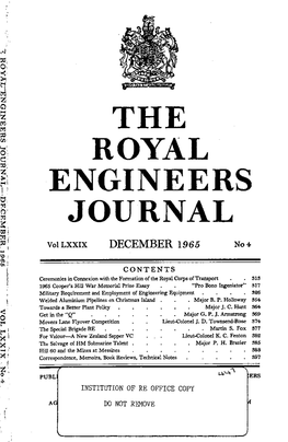 Royal Engineers Journal