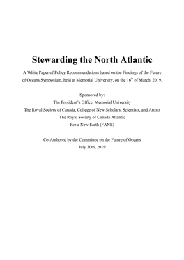Stewarding the North Atlantic