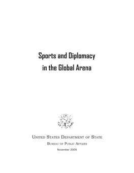 Sports and Diplomacy in the Global Arena