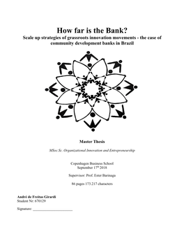How Far Is the Bank? Scale up Strategies of Grassroots Innovation Movements - the Case of Community Development Banks in Brazil