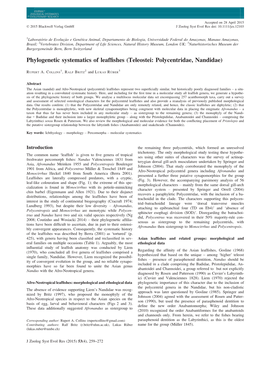 Phylogenetic Systematics of Leaffishes