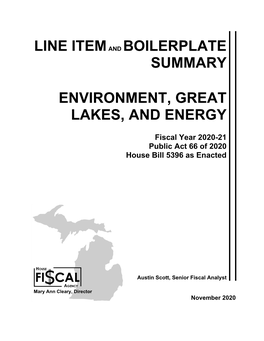 Environment, Great Lakes and Energy