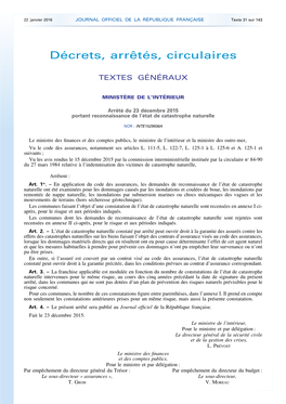 JOURNAL OFFICIEL DE LA RÉPUBLIQUE FRANÇAISE Texte 31 Sur 143