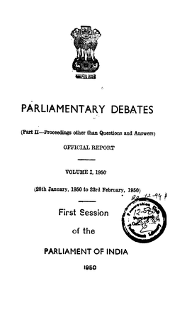 Parliamentary Debates