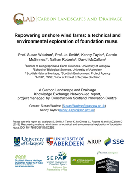 Repowering Onshore Wind Farms: a Technical and Environmental Exploration of Foundation Reuse