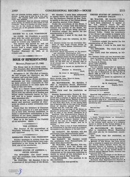 HOUSE of REPRESENTATIVES Foley Square, Room· 318, in the City of New ICA V