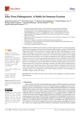 Zika Virus Pathogenesis: a Battle for Immune Evasion