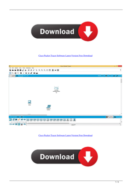 Cisco Packet Tracer Software Latest Version Free Download