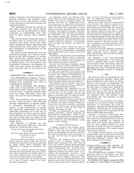 CONGRESSIONAL RECORD—HOUSE May 1, 2001 Burden of Family and Employment Obli- As Originally Stated, the Sullivan Prin- Corp