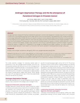 Genitourinary Cancer Prostate Cancer