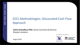 CECL Methodologies: Discounted Cash Flow Approach