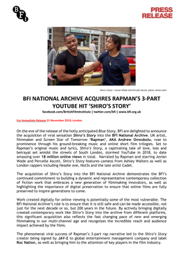 Bfi National Archive Acquires Rapman's 3-Part Youtube