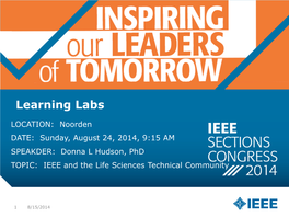IEEE and the Life Sciences