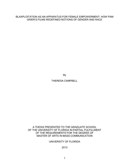 University of Florida Thesis Or Dissertation Formatting