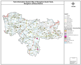 Tank Information System Map of Bangalore South Taluk, Bengaluru (Urban) District