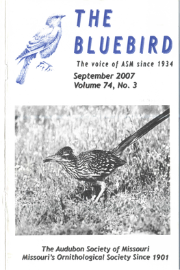 BLUE IRD the Voice of ASM Since 1934 September 2007 Volume 74, No.3