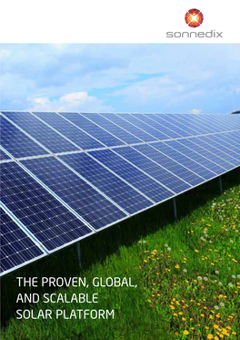 The Proven, Global, and Scalable Solar Platform Content