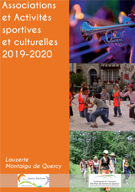 Télécharger Ici Le Guide Associations Et Activités Sportives Et Culturelles 2019-2020