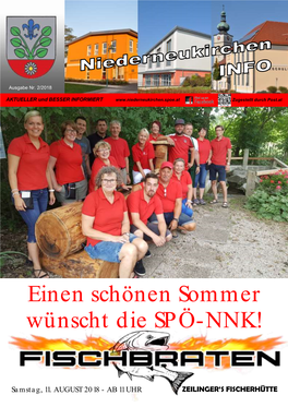 Einen Schönen Sommer Wünscht Die SPÖ-NNK!