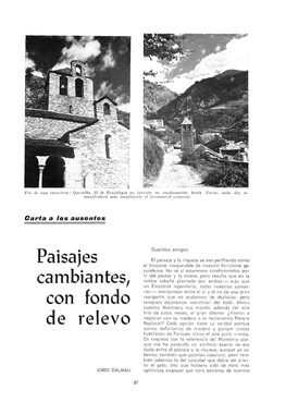 Paisajes Cambiantes, Con Fondo De Relevo