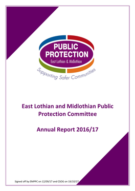 East Lothian and Midlothian Public Protection Committee Annual
