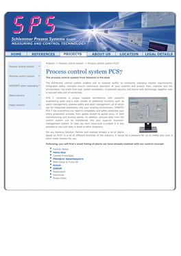 SPS Gmbh | Process Control System PCS 7