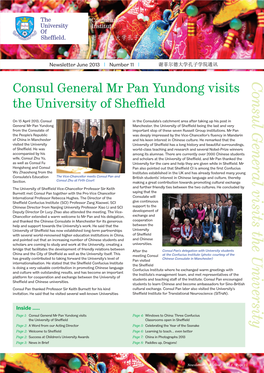 Con Sul G Eneral Visits the University