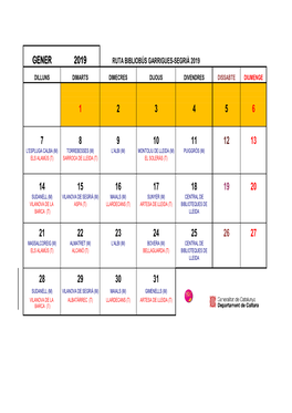 Calendari Final RUTA NOVA G-S 2019- Còpia