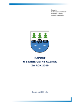 Raport O Stanie Gminy Czersk Za Rok 2019