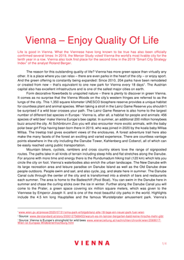 Vienna Is a Standard of Living Download