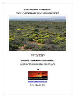 Ecological Impact Assessment