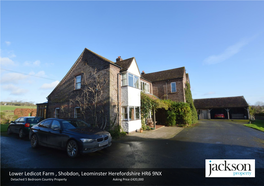 Lower Ledicot Farm , Shobdon, Leominster Herefordshire HR6