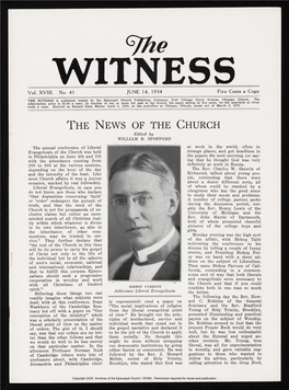 1934 the Witness, Vol. 18, No. 41