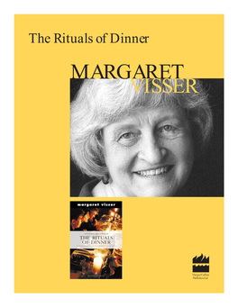 MARGARET VISSER © Copyright 2001 by Harpercollinspublishersltd