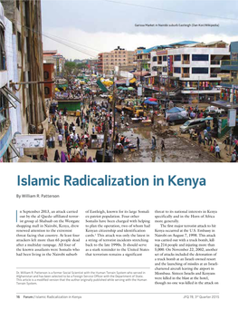 Islamic Radicalization in Kenya