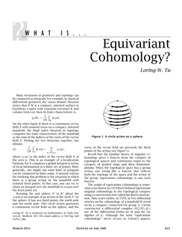 Equivariant Cohomology? Loring W