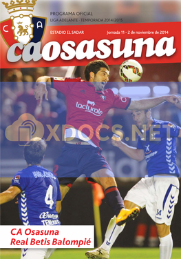 CLUB ATLÉTICO OSASUNA INSISTENCIA C/Sadar S/N