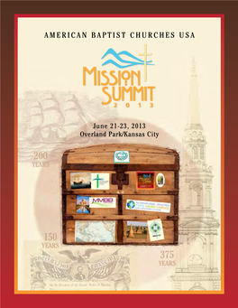Mission Summit 2013 Program Book