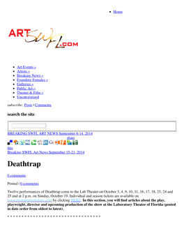 Deathtrap | Artswfl.Com