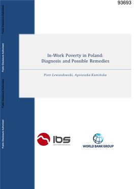 In-Work Poverty in Poland: Diagnosis and Possible Remedies