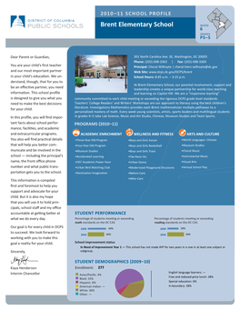 Brent Elementary School WARD 6 GRADES PS–5